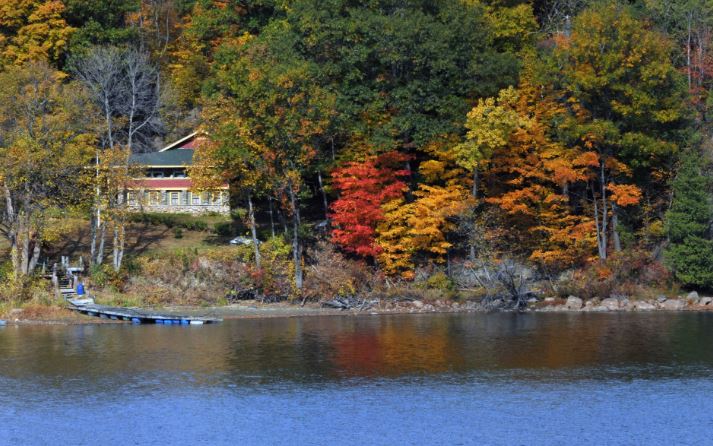 home on lake